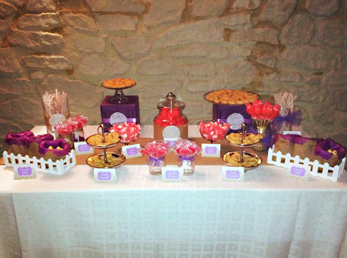 Candybar rústico para boda en Ejea de los Caballeros